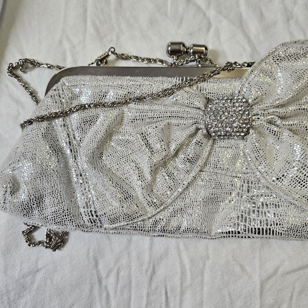 Elegant Silver Clutch Bag - Picture 13 of 13